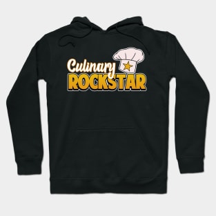 Chef Gift Culinary Rockstar Chefs Hat Cooking Hoodie